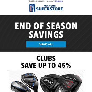 End of Season Savings