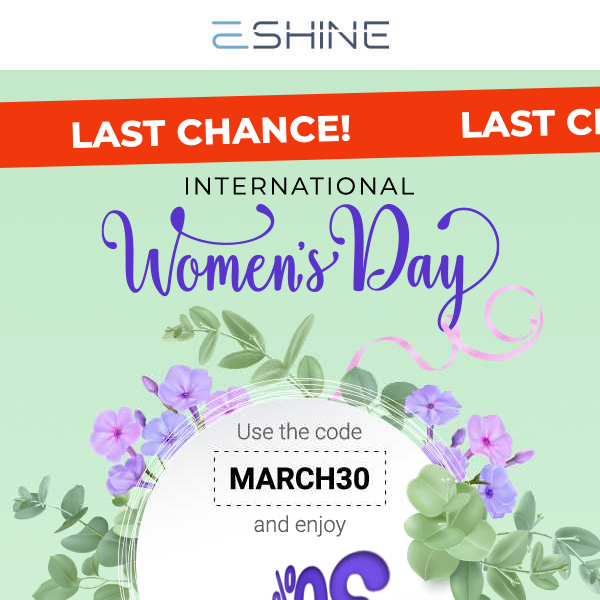 Ending Soon: 30% Off for Women's Day! 🌟