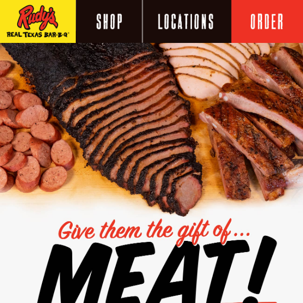 Finish that shopping list with the GIFT OF MEAT!