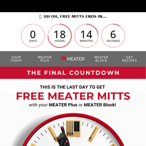Few Hours Left Before FREE Mitts Are Gone! ⌛