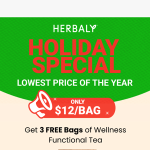 Email-ONLY Holiday Special ($12 PER BAG 😲)👇