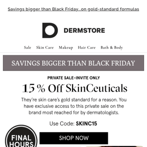 SkinCeuticals 15% Off — Only a few hours left