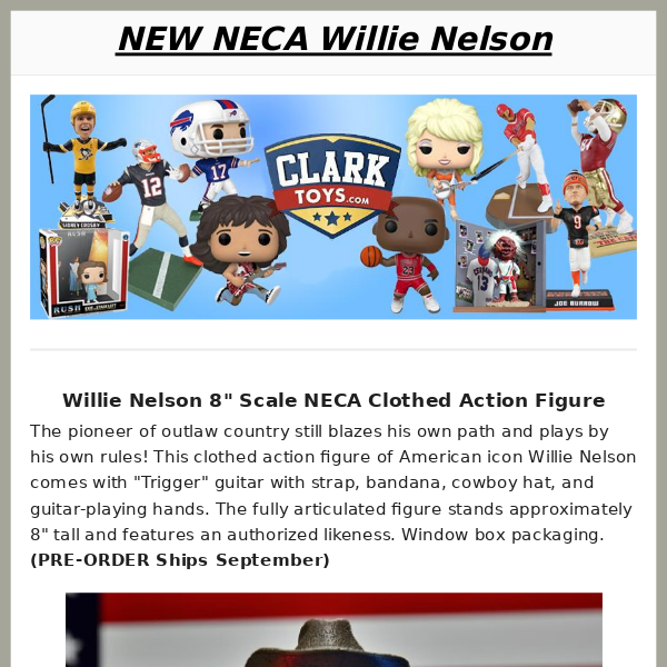 🔥 Just Announced NECA Willie Nelson