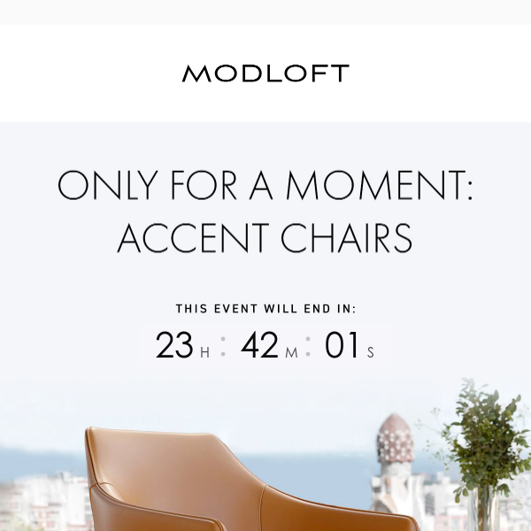 Only for a Moment: Accent Chairs Flash Sale is Here