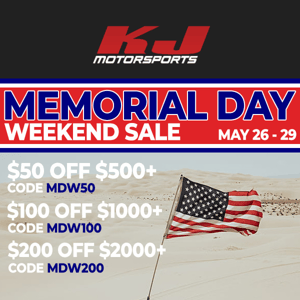 Get up to $200 off this Memorial Day Weekend! 🇺🇸