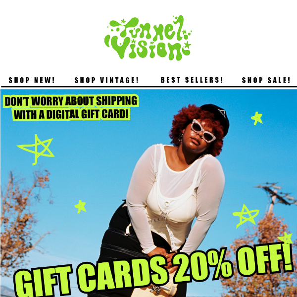 GIFT CARD SALE! PLUS, WE FOUND A FEW MORE SOLD-OUT ITEMS! YAY!