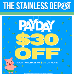 $30 OFF - WE EXTENDED FOR PAYDAY🤑