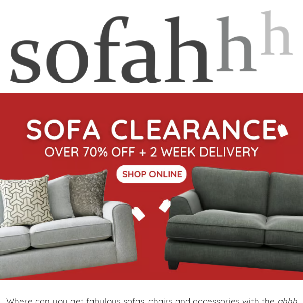 The Sofa Clearance Is Calling Your Name! 🛋️