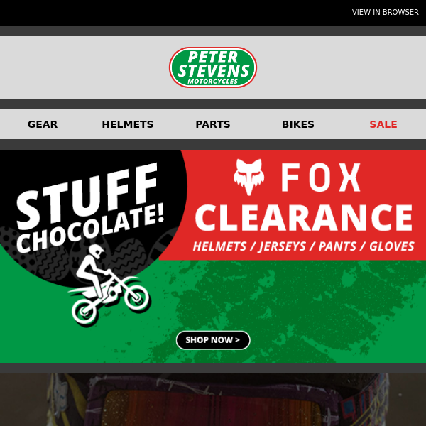 STUFF CHOCOLATE! - Get Discounted Fox Riding Gear Instead!!