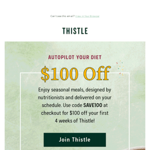 Autopilot your diet with $100 off