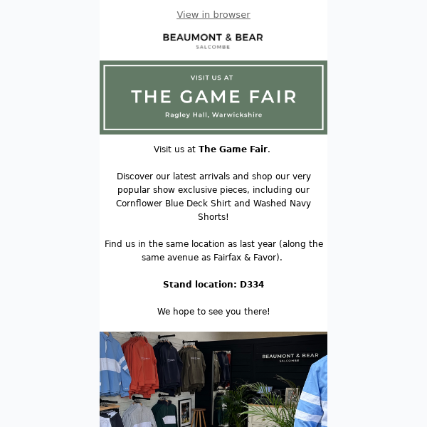 Visit Us At The Game Fair 🦆