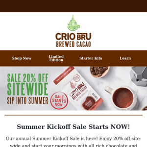 SALE STARTS NOW! I promise this is your most important email of the day ☕