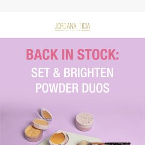 Back in Stock: Set & Brighten Powder Duos 😄💖