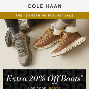 Take an extra 20% off boots