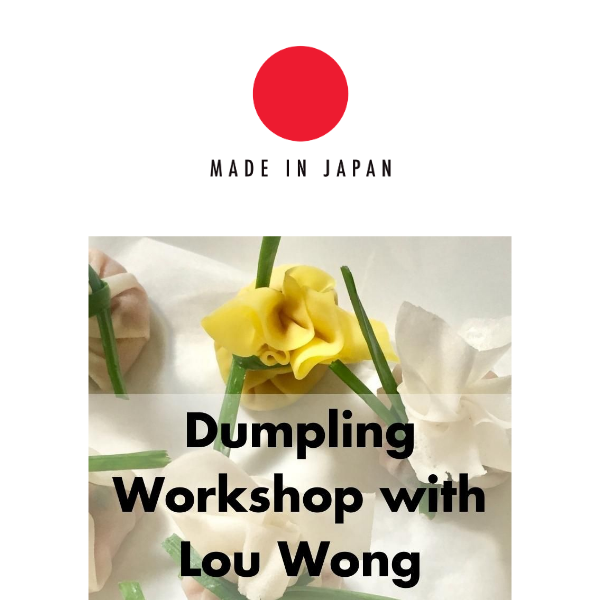Dive into Dumplings! Workshop Invitation