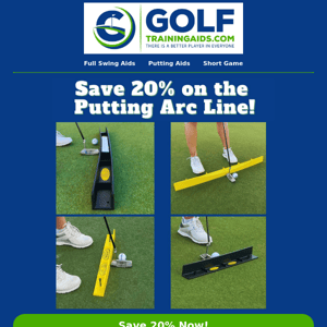 Save 20% on the Best Putting Trainers! 💸