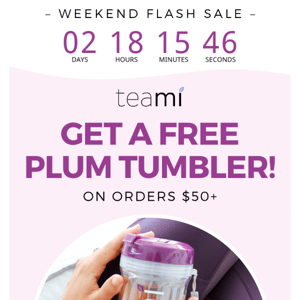 Teami Blends, Claim your Plum Tumbler!