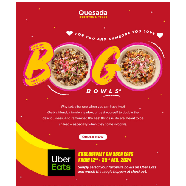 💕 Buy 1 Burrito Bowl, Get 1 FREE! Limited Time!