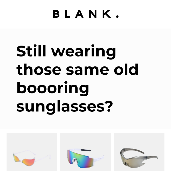 Blank sunglasses cheap coupon codes