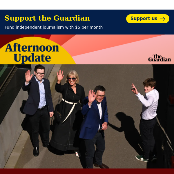 Daniel Andrews resigns | Afternoon Update from Guardian Australia