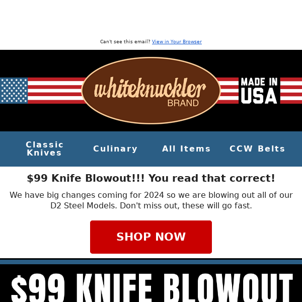 Don't sleep on this $99 D2 Knife Blowout!