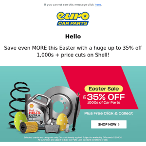 Hey  Easter Sale 20% Off Selected Car Cleaning!