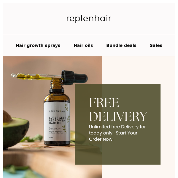 🚚 Enjoy Free Delivery, Replen Hair!