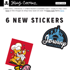 New stickers, crossbones & restocks - oh my!