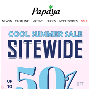 Cool Summer Sale Sitewide Up To 50% Off.