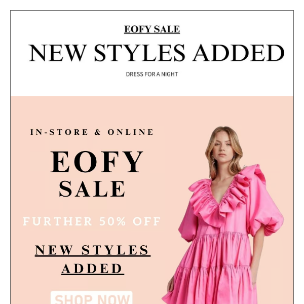 Further 50% Off- NEW STYLES ADDED