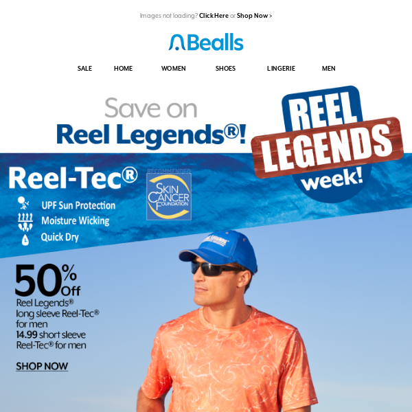 Up to 50% OFF Reel Legends® - great deals for men, women & more