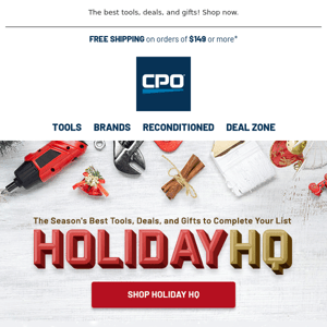 CPO's Holiday HQ and Gift Guide Are Here! Complete Your Shopping List Today