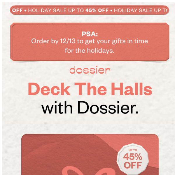 Deck The Halls: Up to 45% Off 🎊