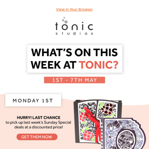Tonic Studios USA, you won't believe what's on this week!✨