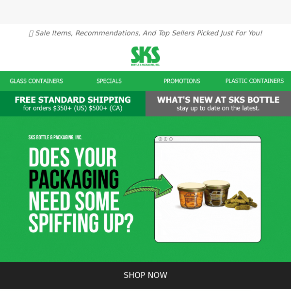 👀 Get Noticed on the Shelves: Unleash Your Product's Potential With SKS Bottle & Packaging, Inc.