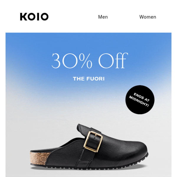 30% OFF CLOGS STARTS NOW