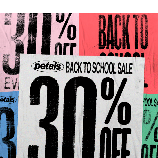 Back to School Sale extended- save 30% off!