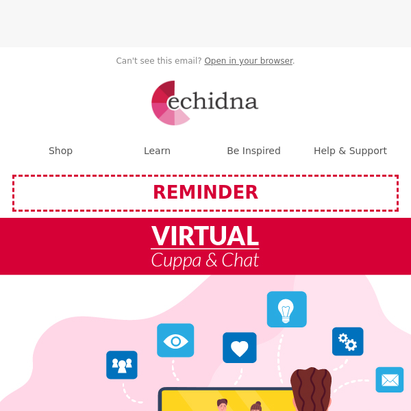 Virtual Cuppa & Chat: Don't miss your invitation! 💌