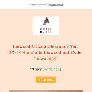 Liewood Umzug Clearance Teil 2❣️-40% auf alle Liewood mit Code 'liewood40' 