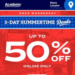 Online Only 50% OFF Deals! 🤯