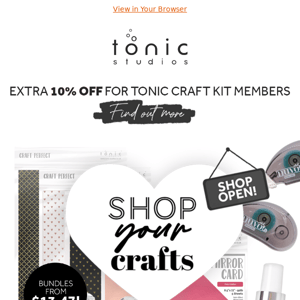 🚨 Tonic Studios USA, Up to 55% off best sellers!