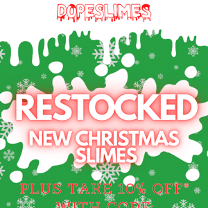 ✨🎄Unwrap the Magic: Christmas Slime Restock! 🎁✨ + Take 10% Off
