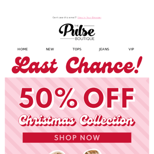 ENDS SOON: 50% off Christmas! 🎄