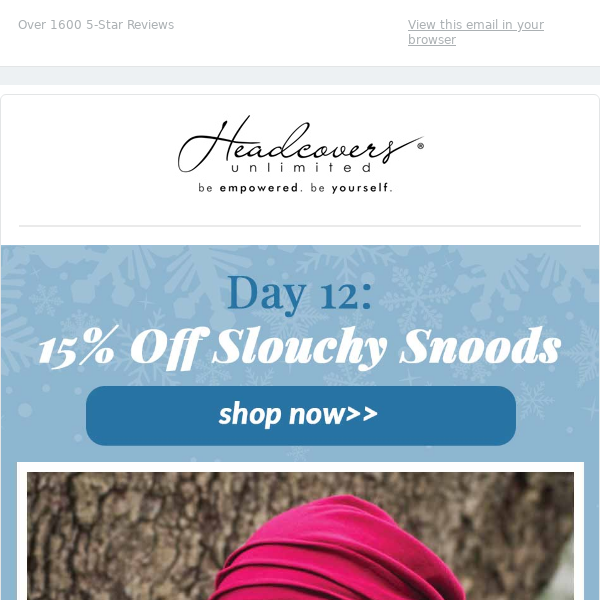 Day 12: 15% Off Slouchy Snood Beanies 🎅