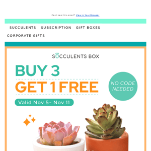 More is Better When You Get 1 Free Plant with 3+ Plants Orders