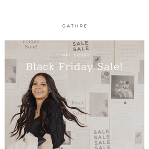 Final hours: Black Friday Sale! 🏃‍♀️