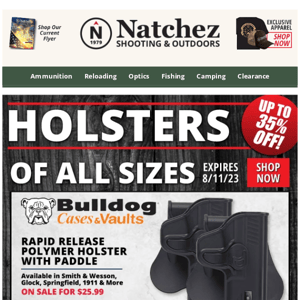 Shop Holster of All Sizes