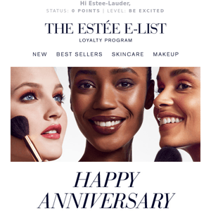 Happy E-List Anniversary! Receive 15% Off Your Next Order.