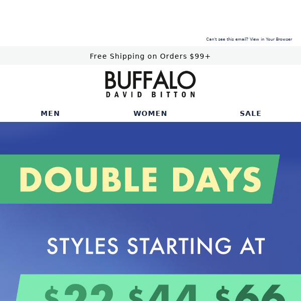 Double Days Sale Is ON!