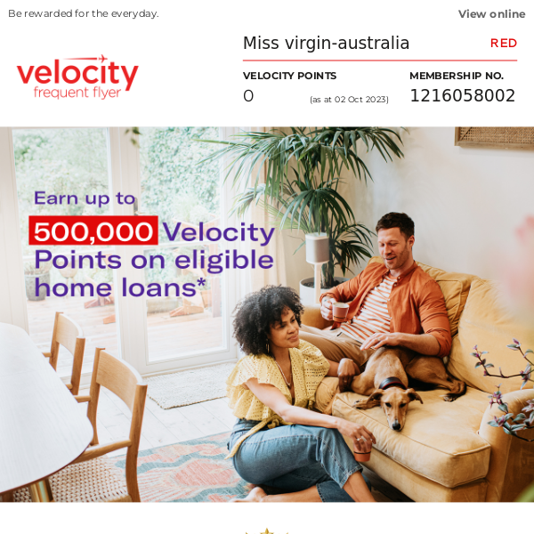Virgin Australia, thinking about your home loan?